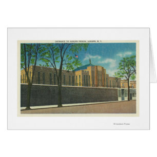 Eingangs-Ansicht zum kastanienbraunen Gefängnis