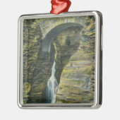 Eingangs-Kaskaden-und Wache-Brücken-Ansicht Ornament Aus Metall (Links)