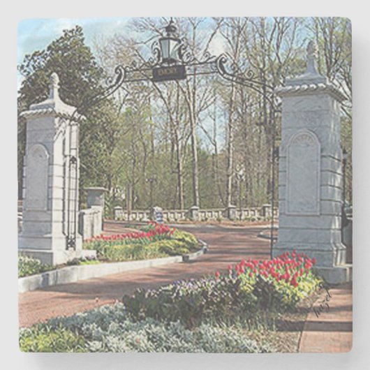 Eingangs-Untersetzer Steinuntersetzer (Vorderseite)