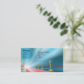 Eingangs-Visitenkarte des roten Teppichs Visitenkarte (Stehend Vorderseite)