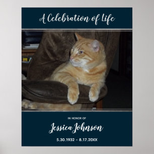 Eingangsfoto für die Feier des Lebens Poster