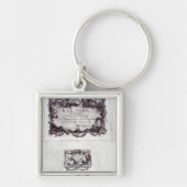 Eingangskarte für den Ball in Versailles Schlüsselanhänger (Vorne)