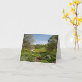 Eingangsterrasse-Garten-Ansicht Karte (Gelbe Blume)