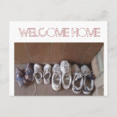 Eingangstür - Begrüßungsbildschirm-Zuhause Postkarte (Vorderseite)