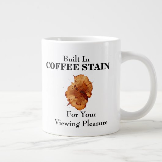 EINGEBAUTER KAFFEESCHMUTZ Jumbo-Tasse (Rechts)