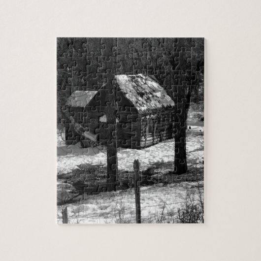 Eingebettet in den Wald... Puzzle (Vertikal)