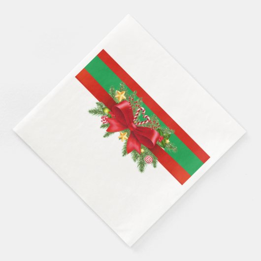 Eingebettet in einen roten Bogen Serviette (Ecke)