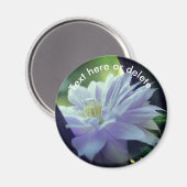 Eingebettete Clematis-Blume Personalisiert Magnet (Vorderseite/Rückseite)