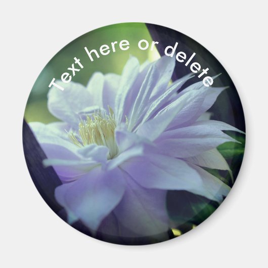 Eingebettete Clematis-Blume Personalisiert Magnet (Vorne)