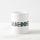 Eingebettete Kaffee-Tasse Kaffeetasse (Mittel)
