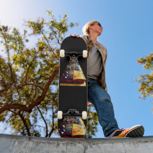 Eingebettete Planeten Skateboard