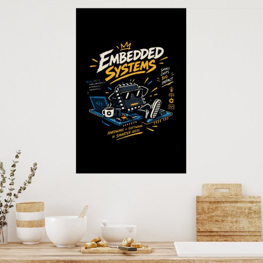 Eingebettete Systeme Hardware- und Softwareentwick Poster (Küche)