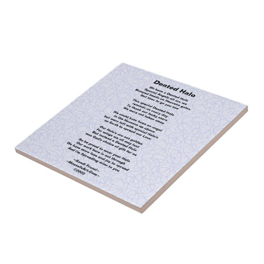 Eingebeulte Fliese (Seite)