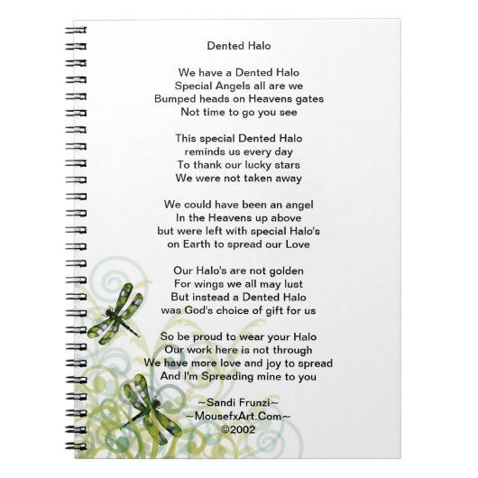 Eingebeultes Notizblock (Vorderseite)