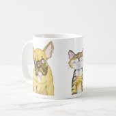 "Eingebildet! Moi?" Tassenentwurf Kaffeetasse (Vorderseite Links)