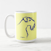Eingebildete Terrier-Tasse - Gelb Kaffeetasse (Links)