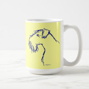 Eingebildete Terrier-Tasse - Gelb Kaffeetasse