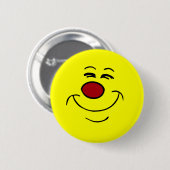 Eingebildetes Gesicht Grumpey Button (Vorne & Hinten)