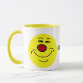 Eingebildetes Gesicht Grumpey Tasse (Links)