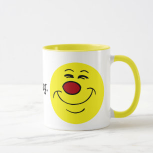 Eingebildetes Gesicht Grumpey Tasse