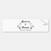 Eingeborene4 Obama-Autoaufkleber Autoaufkleber (Vorne)