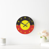 eingeborene Flaggenuhr Runde Wanduhr (Zuhause)