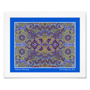 Eingeborene inspirierte Punktentwürfe durch Gina Fotodruck