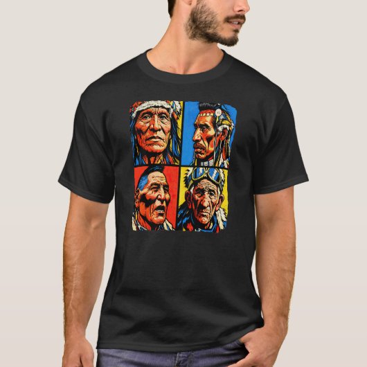 EINGEBORENE KRIEGER, Pop Art T-Shirt (Vorderseite)