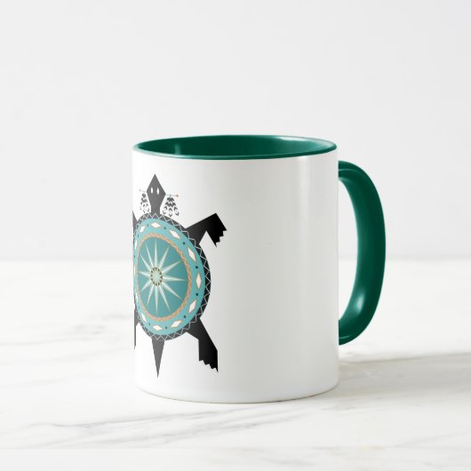 Eingeborene Schildkröte Tasse (VorderseiteRechts)