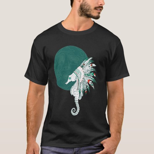 Eingeborene Seepferdchen T-Shirt (Vorderseite)