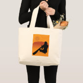 Eingeborene Silhouette Jumbo Stoffbeutel (Vorderseite (Produkt))