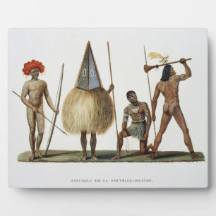 Eingeborene von New Ireland, von "Voyage autour du Fotoplatte