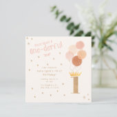 Eingeborener erster Geburtstag Einladung (Stehend Vorderseite)