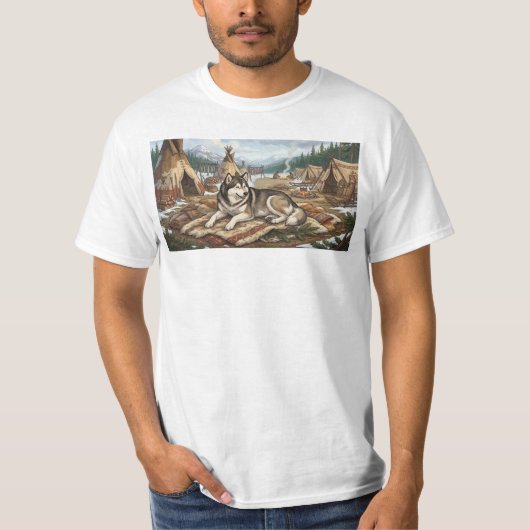 Eingeborener Malamute T-Shirt (Vorderseite)