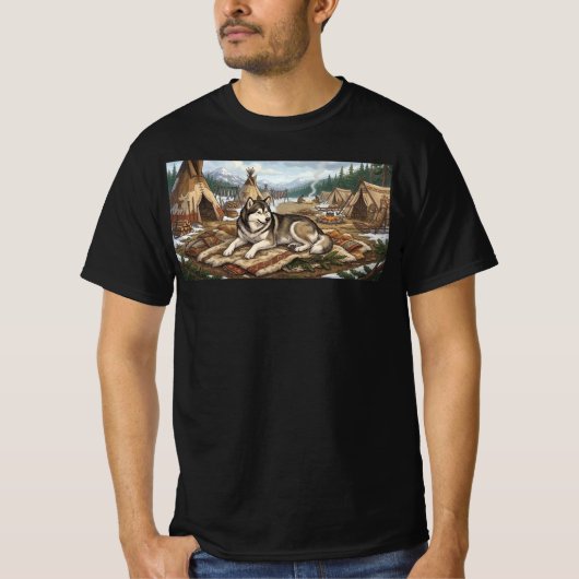 Eingeborener Malamute T-Shirt (Vorderseite)