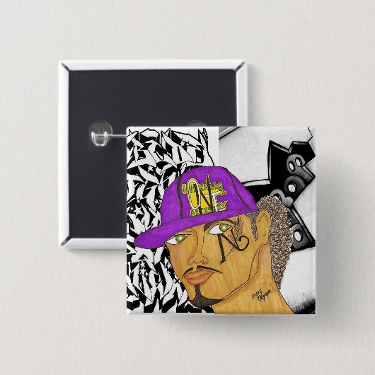 Eingebrannt Button (Vorne & Hinten)