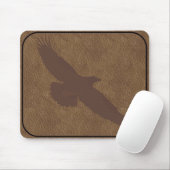 EINGEBRANNTES LEDERNES Eagle MOUSEPAD (Mit Mouse)