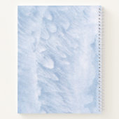 Eingebuch für Baby-Party Frozen Snowflake Blue Notizblock (Rückseite)