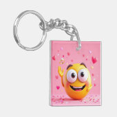 Eingebundene Emoji Schlüsselanhänger (Vorderseite links)