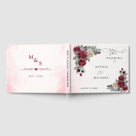 Eingebundenes Hochzeitsgästebuch Frozen Roses Wint Gästebuch