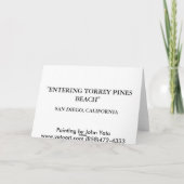 EINGEBUNG VON TORREY PINES BEACH JPEC KARTE (Rückseite)