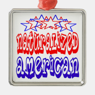 Eingebürgerter Amerikaner Silbernes Ornament