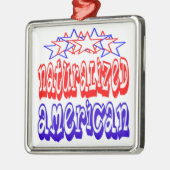 Eingebürgerter Amerikaner Silbernes Ornament (Links)