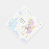 Eingedeckte Babydusche Papierservietten. Serviette (Ecke)