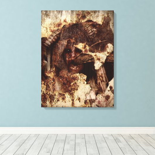 eingefangen leinwanddruck (Insitu (Holzboden))