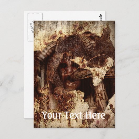 eingefangen postkarte (Vorne/Hinten)