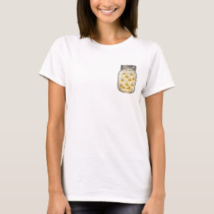 Eingefangener Glanz: Süße Glühwürmchen lächeln T-Shirt