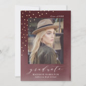 eingefärbt | Einladung der Foto Graduation Party (Vorderseite)