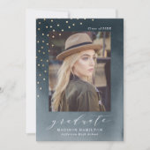 eingefärbt | Einladung der Foto Graduation Party (Vorderseite)