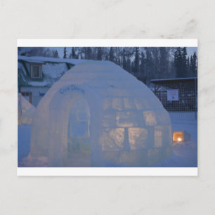 Eingefroren Postkarte